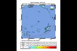 Gempa M7,2 Guncang Laut Banda, Tak Berpotensi Tsunami