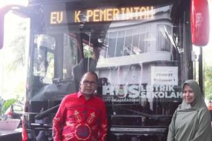 Makassar Luncurkan Bus Sekolah Listrik Dukung Rendah Karbon