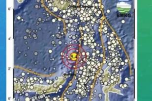 Gempa Magnitude 5,4 Guncang Sulawesi Utara