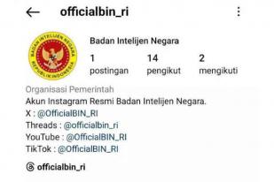 BIN Luncurkan Akun medsos Resmi