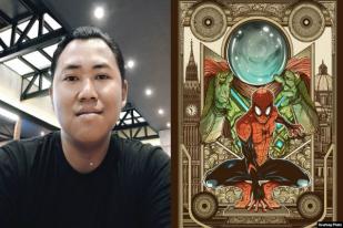 Ilustrator Asal Malang Menang Kontes Gambar Poster Film Spiderman: Far From Home