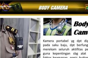 Anggota Ditlantas Polda Metro Dilengkapi Body Camera Pelindung Diri
