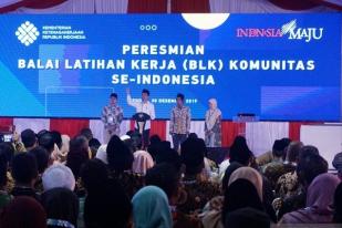 Presiden Jokowi Resmikan BLK Komunitas Se-Indonesia