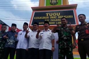 Bandarlampung Punya Tugu Kerukunan Lintas Agama