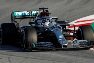 Hamilton Tercepat Hari Pertama Tes Pramusim F1 Barcelona