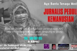 Jurnalis Peduli Kemanusiaan Makassar Bantu Pengadaan APD