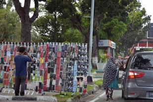 Pedagang Masker Kain Pekanbaru Meningkat