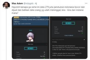 Twitter Ramai Jual-Beli 279 Juta Data Penduduk Indonesia