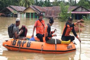 Banjir Landa Kabupaten Paser, Kalimantan Timur, 450 Mengungsi