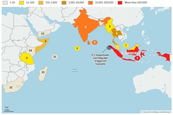 Doa dan Air Mata pada Peringatan 20 Tahun Tsunami Yang Menewaskan 230.000 Orang