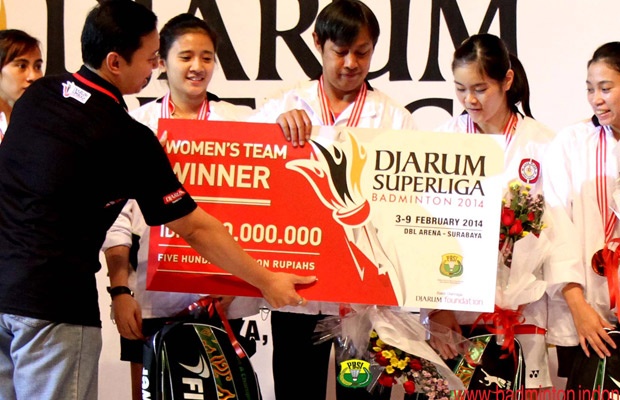 Djarum Badminton Superliga 2014: Tim putri Jaya Raya Raih Juara