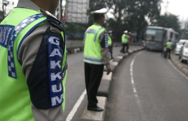 Polda Metro Jaya Gelar Razia Jalur Bus Transjakarta