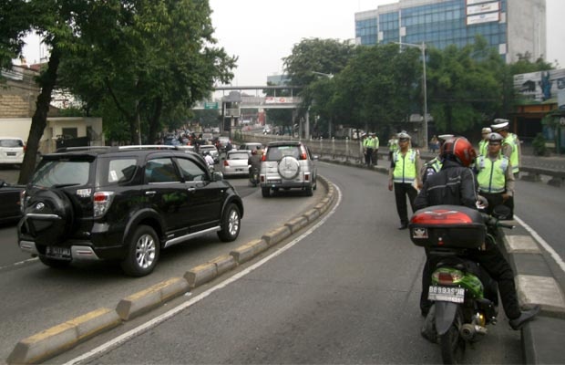 Polda Metro Jaya Gelar Razia Jalur Bus Transjakarta