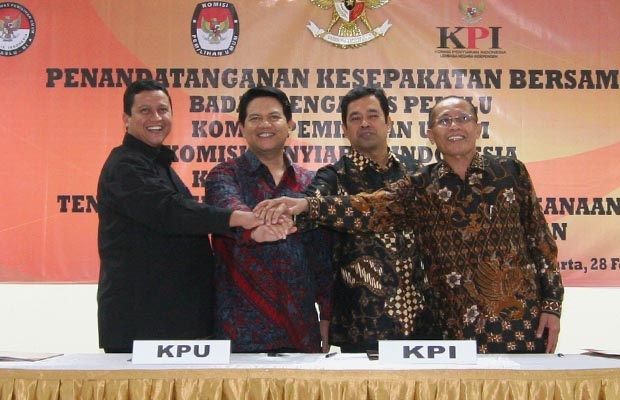 KPU, Bawaslu, KPI dan KIP Sepakati Aturan Kampanye di Media 