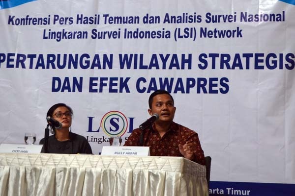 Survei LSI: Jokowi Unggul di Tiga Wilayah