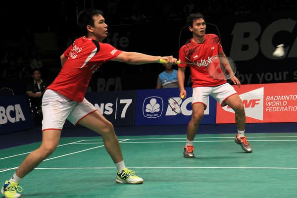 Ganda Korea Bungkam Istora, Hendra dan Ahsan Kalah