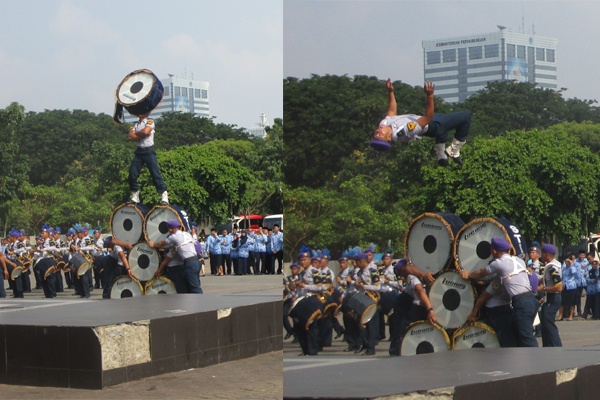 Atraksi Menwa di Peringatan Sumpah Pemuda Monas