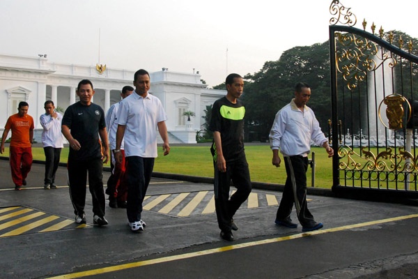 Presiden Jokowi Isi Akhir Pekan Dengan Olahraga