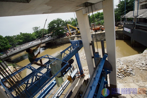 Pintu Air Manggarai Sudah Beroperasi