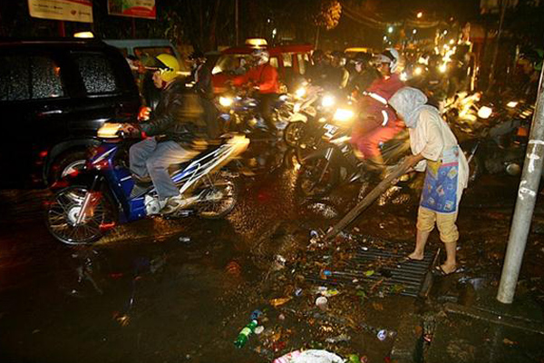 Hujan Mengguyur Jakarta, Genangan Air Dimana-mana