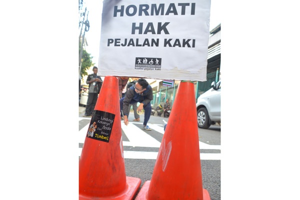 Peduli Pejalan Kaki, Aliansi Pejalan Kaki Buat Zebra Cross