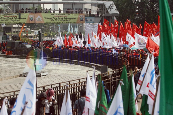 Peringatan Hari Buruh di Jakarta