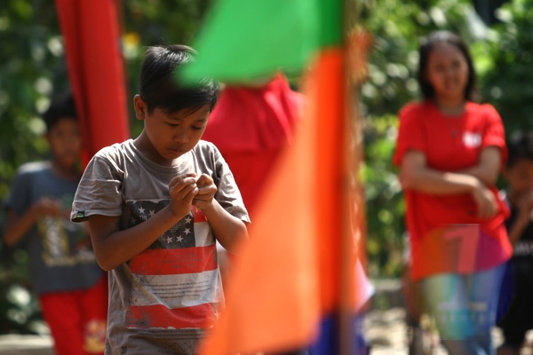 Anak-anak Ikuti Lomba Meriahkan HUT ke-70 RI