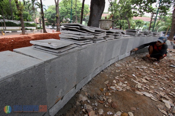 Penataan Taman Kota Daha di Jakarta Selatan