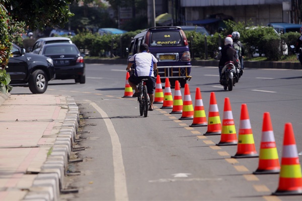 Jalur Khusus Sepeda Kota Depok Hari Ini Dibuka