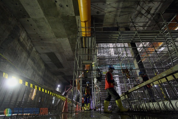 Pengerjaan Terowongan MRT Sudirman Sudah Capai 757,5 Meter 