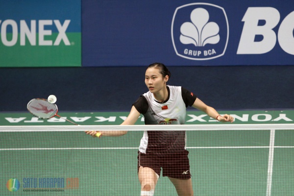 Pebulu Tangkis Wang Yihan Masuk Final  Indonesia Open 2016