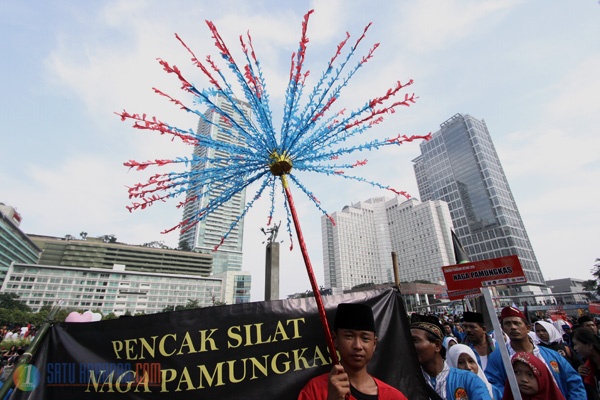 Ratusan Pendekar Ramaikan Acara Lebaran Pendekar Betawi 