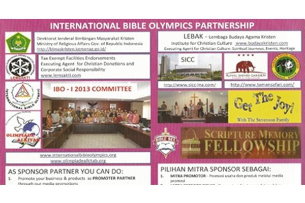 Olimpiade Alkitab Internasional Ditunda Hingga Oktober 2014