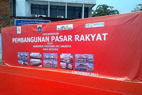 5 Pasar Rakyat Diresmikan Jokowi di Pasar Manggis