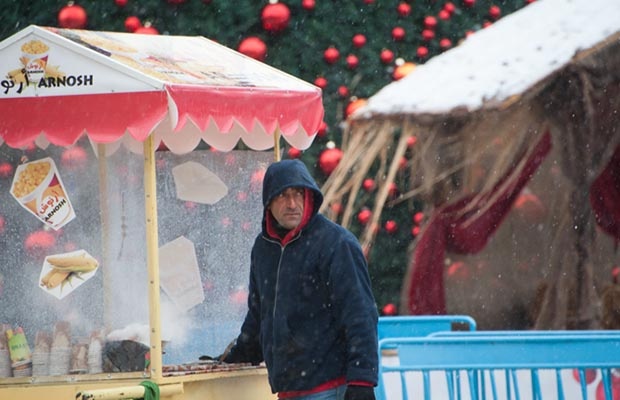 Badai Salju Menyambut Natal di Bethlehem